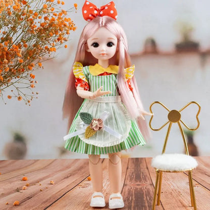 BJD Dolls BJD Dolls and Clothes Hinged Doll Brown Eye Removable Joints 3D Eyes Doll 13 Movable Joints Anime