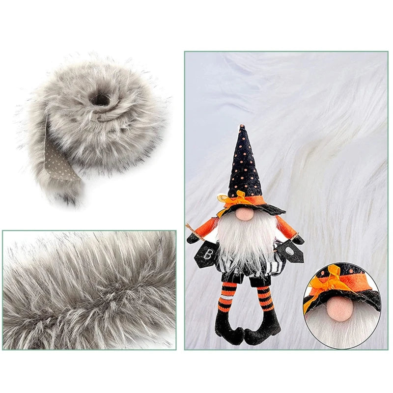 100*7cm Faux Fur Trim Comfortable Fur Ribbon Tape DIY Apparel Sewing Fabric Craft Costume Decoration Furry Material Wholesale