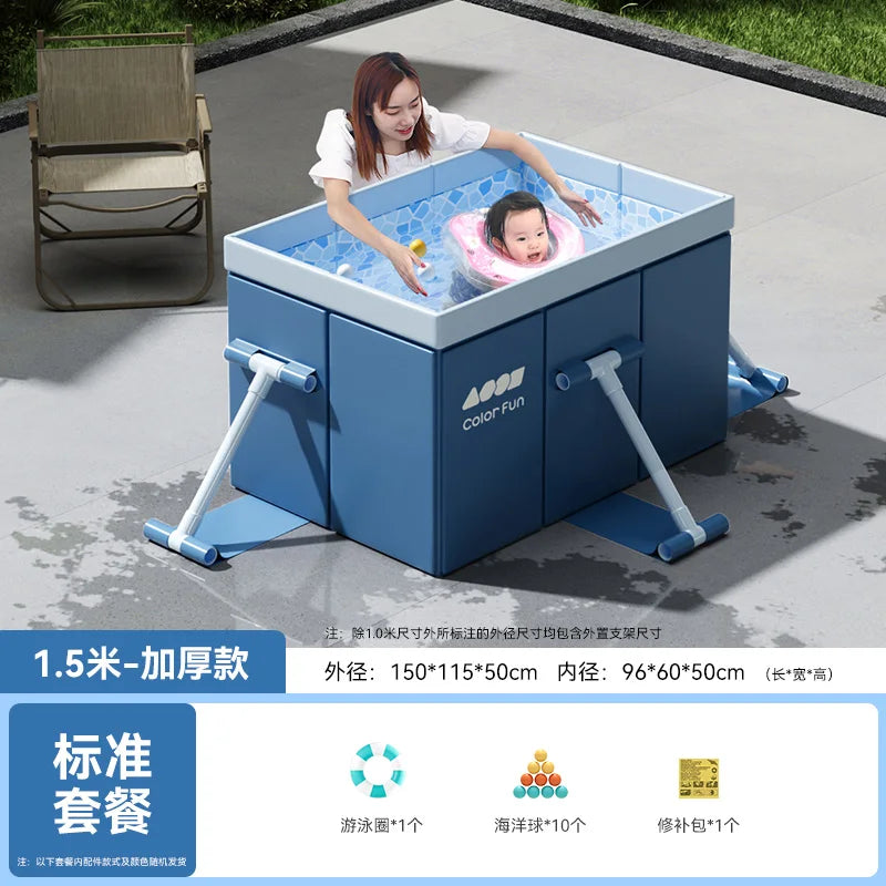 CX Swimming Pool Adults and Children Household Bracket Inflatable-Free Swimming Pool Foldable Family Yard