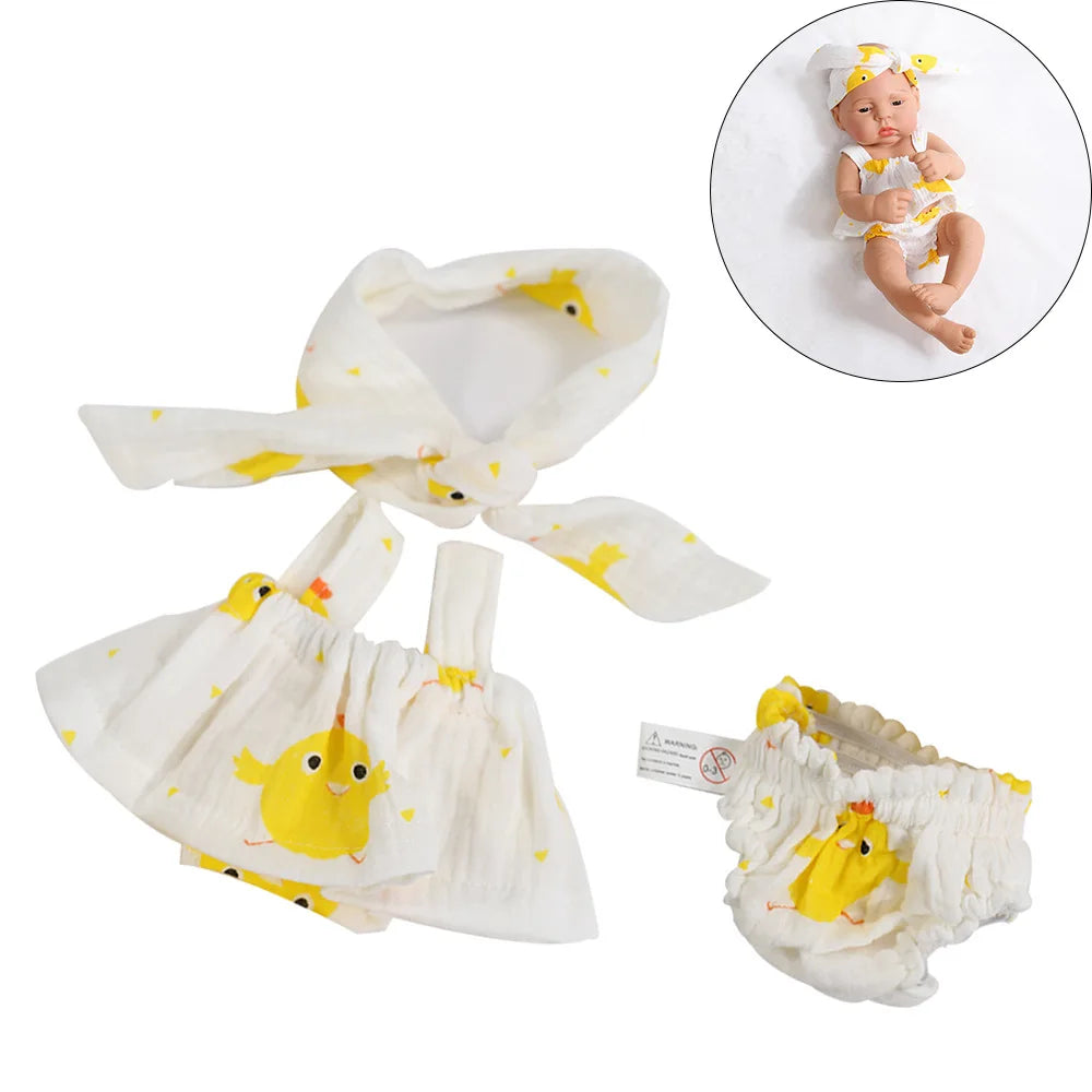 Doll Clothes Dress Jumpsuit Vest for 40cm New Baby Reborn American Doll Baby Girl DIY Clothes Toys for 16 Inch Dolls
