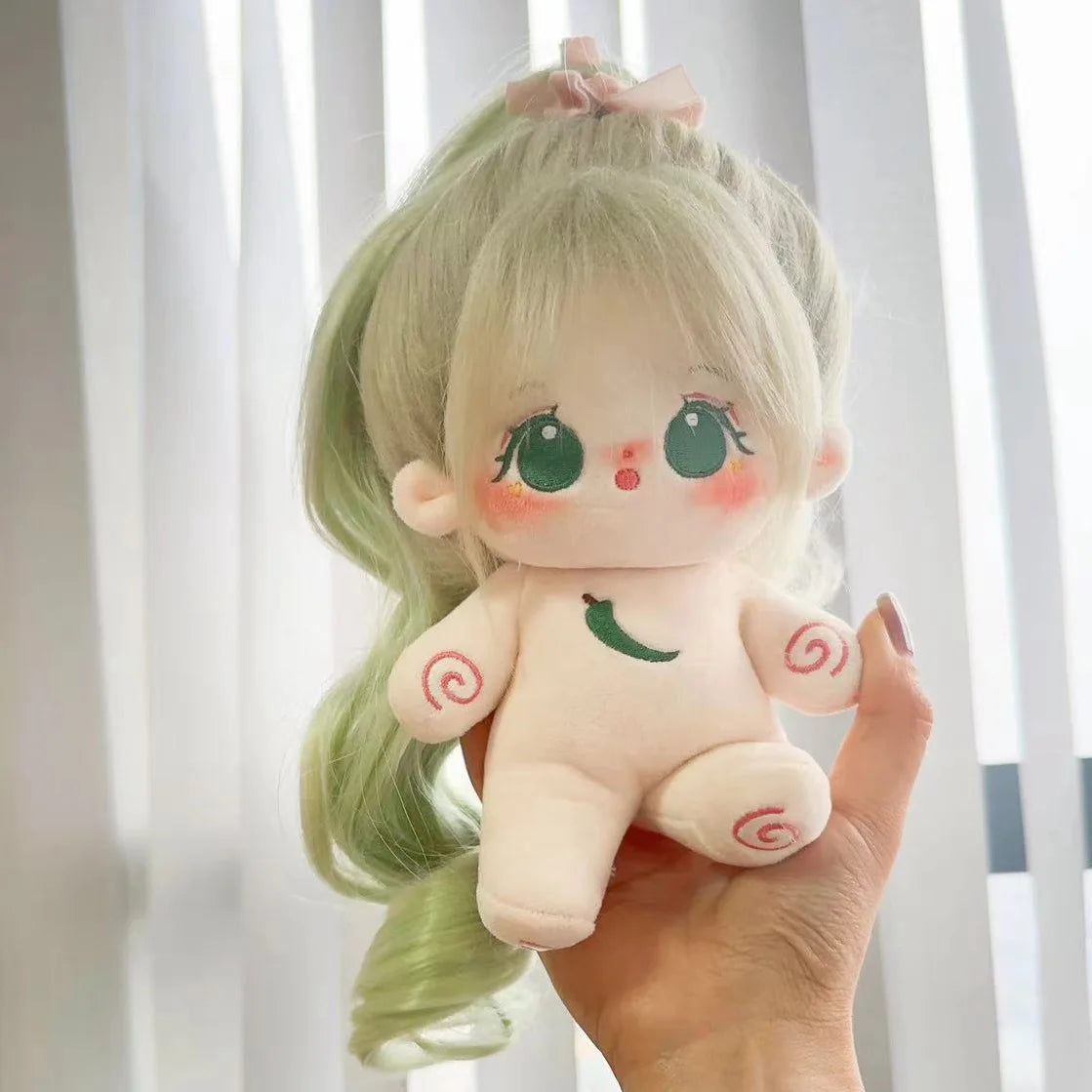 20cm Kawaii Plush Cotton Doll Anime Stuffed Idol Doll Outfit Baby Plushies Toys Star Dolls Action Figure Dress Girls Kids Gifts
