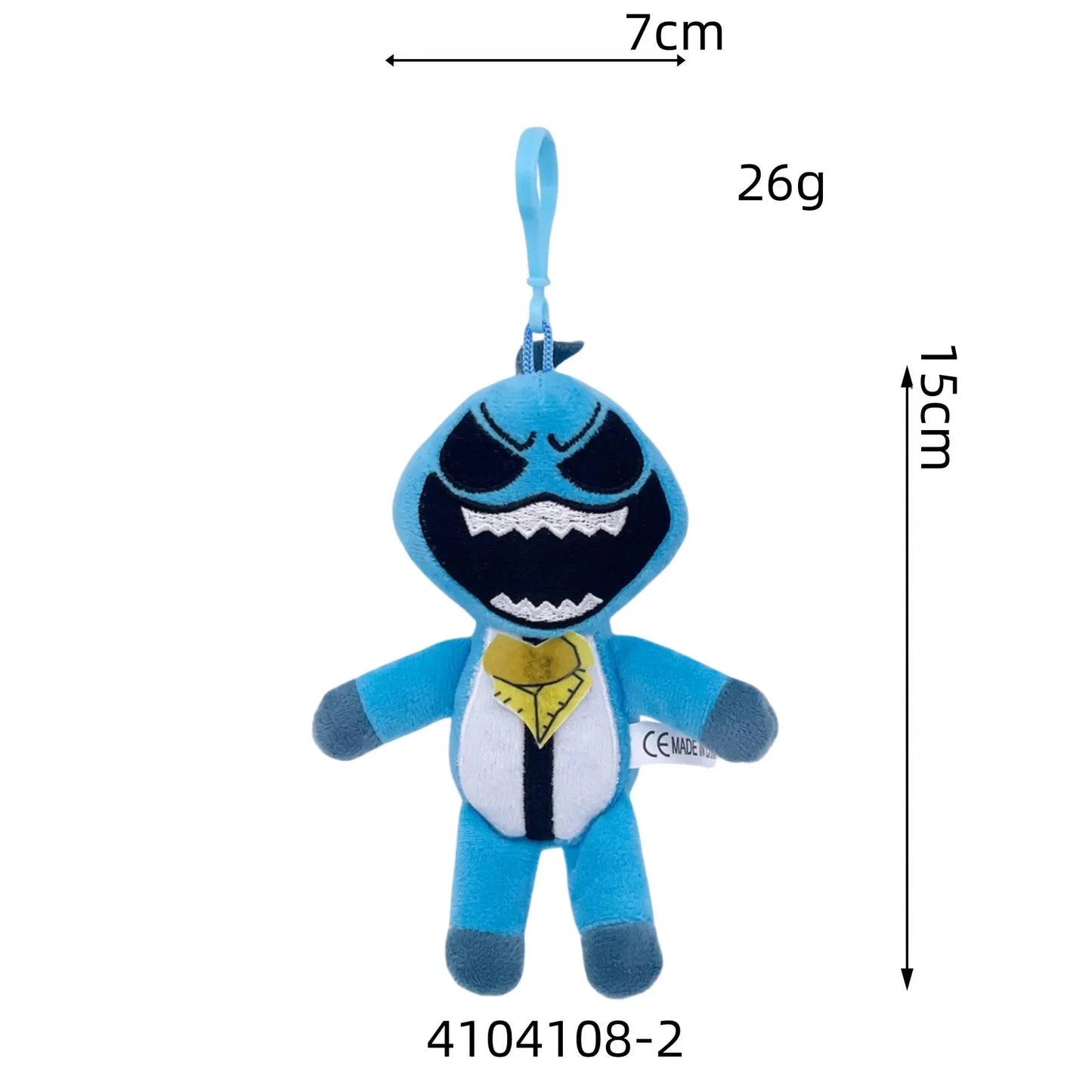 15CM Nightmare Critters Plush Toy Keychain Nightmare Lamb Fluffty Toy Game Role Stuffed Pendant Doll Toy Christmas Gift for Kids