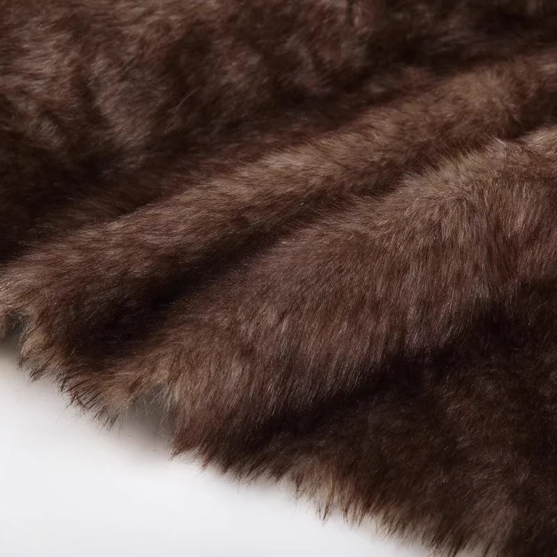 Plush Faux Fur Integrated Toy Animal Set Plush Fur DIY Handmade Fabric