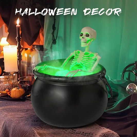 19.5/25cm Halloween Black Witch Bowl Magic Float Bottle and Diffuser Horror House Decoration for Halloween Party Scary Props