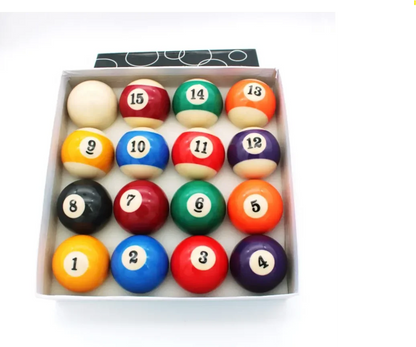 Superior Quality Resin Material 57.2MM Billiard Pool Ball 16pcs/Set Black Box