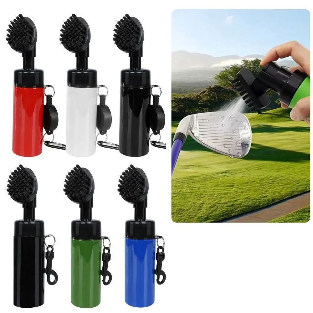 Leakproof Golf Club Groove Water Brush Nozzle Design Lightweight Golf Reservoir Tube Carabiner Portable Golf Squeeze Bottle