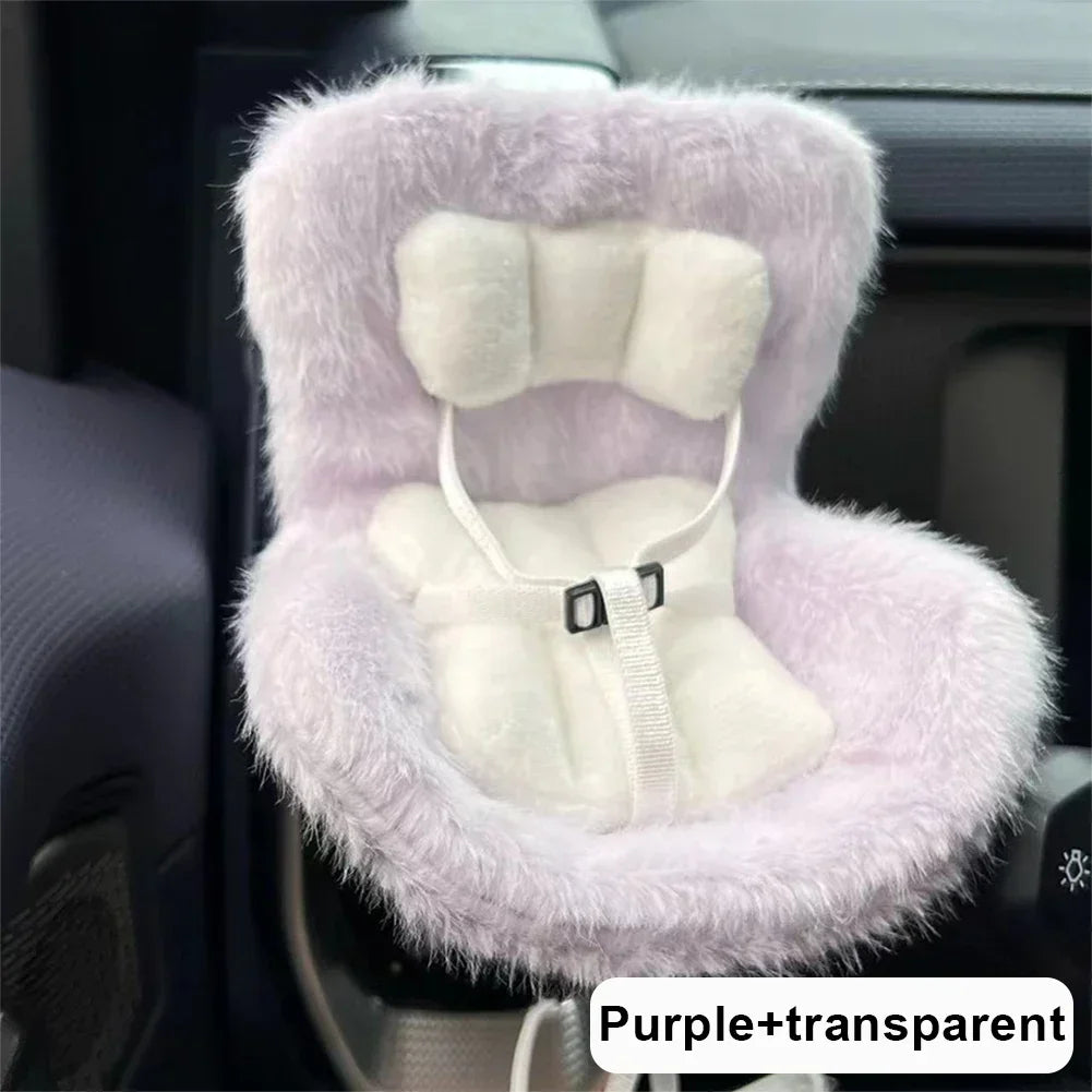 Suitable for 17cm Labubu Cute Doll Cute Car Safety Seat Car Air Outlet Decoration Car Interior Decoration Ornament