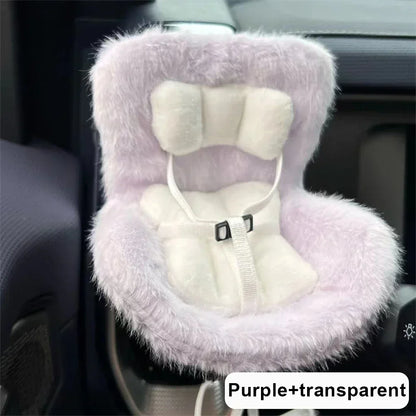 Suitable for 17cm Labubu Cute Doll Cute Car Safety Seat Car Air Outlet Decoration Car Interior Decoration Ornament