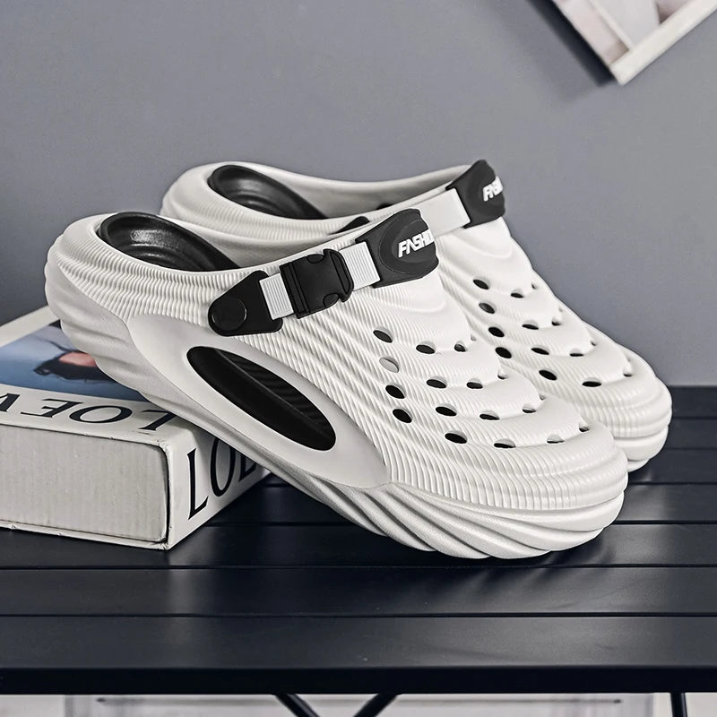 Unisex Summer Slippers Men Clogs Platform Women Beach Sandals Outdoor Casual Non-Slip Footwear Men Sandals