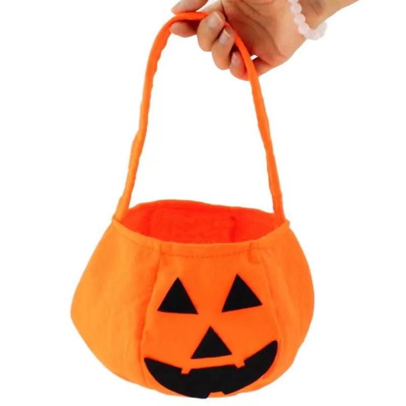 1/3/5pcs Halloween Pumpkin Bucket Portable Candy Bags Trick or Treat Kids Gift Packaging Halloween Party Decoration Supplies