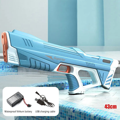 Automatic Electric Water Gun Toy Summer Induction Water Absorbing High Pressure Water Gun Beach Outdoor Water Rifle Fight Toys