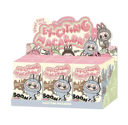 Labubu the Monsters Blind Box Cardiac Macarone Mysterious Surprise Box Guess Bag Figure Model Bag Keychain Gifts Toys