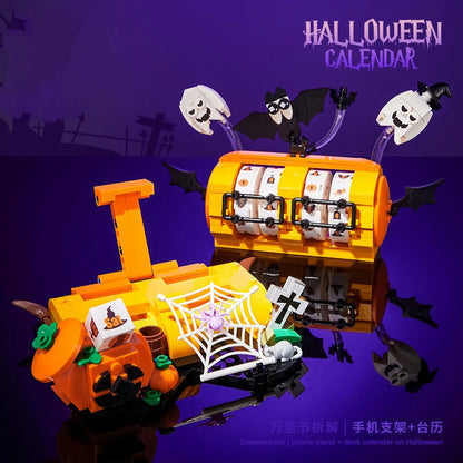 Halloween Creative Building Blocks Set MOC Halloween Hut Pumpkin Lantern Pumpkin House Decoration Assemble Bricks Kit Toys Gifts