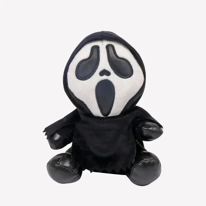 HOT--18cm Ghostface Plush Toy Death Figure Horror Doll Soft Stuffed Grimace  Halloween Toy Doll Halloween Decoration Doll Gifts