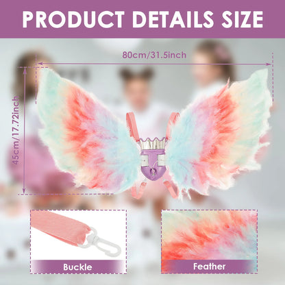 Fairy Wings LED Angel Wings Butterfly Wing Sparkling Sheer Wings Butterfly Fairy Halloween Costume Angel Wings for Women Kids