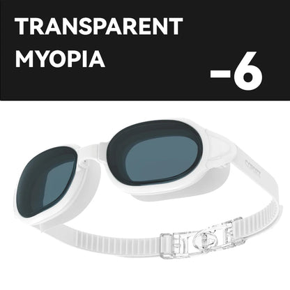 COPOZZ Best Swimming Goggles Men Women Adult Swim Goggle Professional Anti Fog Pool Swimming Glasses Eyewear -1.5 to -7