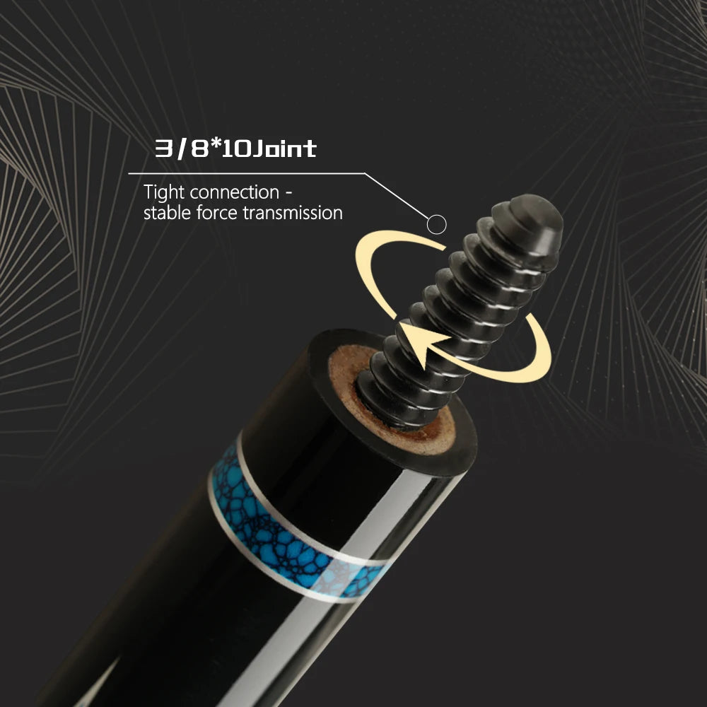 FURY AF Series Billiard Pool Cue Carbon Fiber Pool Cue 3/8*10 Pin Joint 12.5mm Tip Black Technology Carbon Pool Billiards