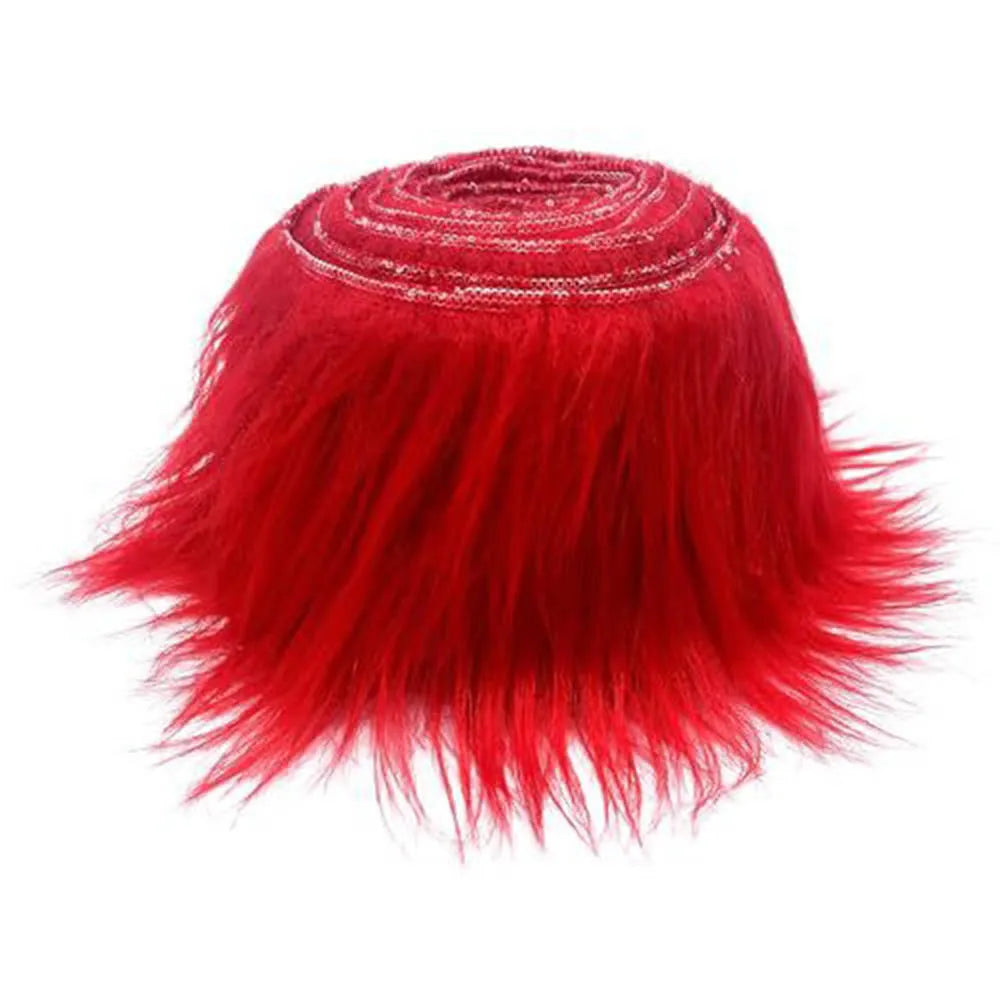1.5M Faux Fur Ribbon Tapes Handmade Trimming Home Decoration Apparel Sewing Crafts Plush Fur Stripe Trim Fabric Costume Supplies