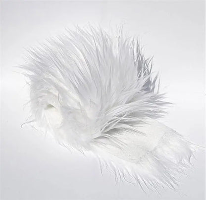 5x180cm Long Faux Fur Plush Silk Fabric Handmade DIY Doll Garment Toy Beard Hair Immitation Fox Fur Plush Ribbon Fabric