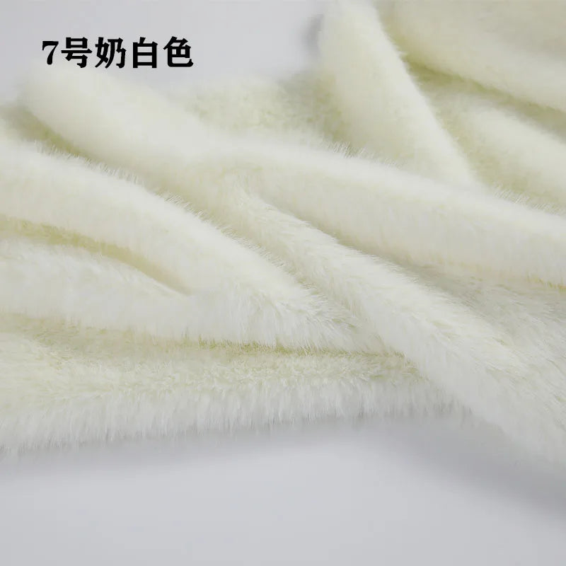40Colours 2cm Imitation Mink Plush Fur Fabric Doll Manual DIY Counter Scarf Cuddle Doll Faux Fur Fabric 50*50