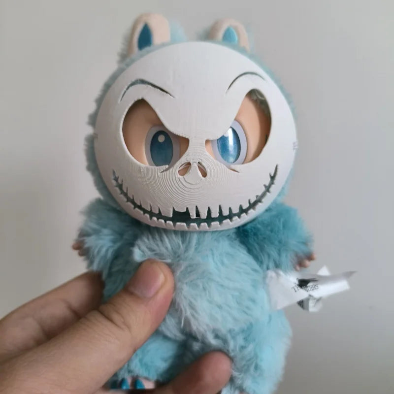 For 17cm Labubu 3D Print Mask Doll DIY Accessories Creative Gifts for V1V2V3 Labubu Scary Mask Halloween Decoration