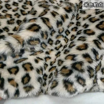 Thickened 1.5cm Fur Length Leopard Print Tiger Print Zebra Print Short Plush Fabric Performance Costume Faux Fur Clothing Fabric