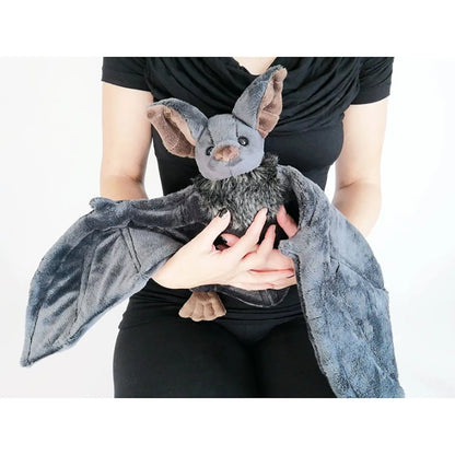 30*20*6cm Stuffed Bat Doll Plush Throw Pillow With Realistic Foldable Wing Seat Cushion Halloween Xmas Ornament Bat Dolls