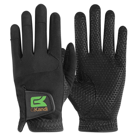 Golf Gloves Men All Weather Anti-Slip Value 2 Pack, Men's Golf Gloves Rain Grip Flexible Durable Left Hand Right