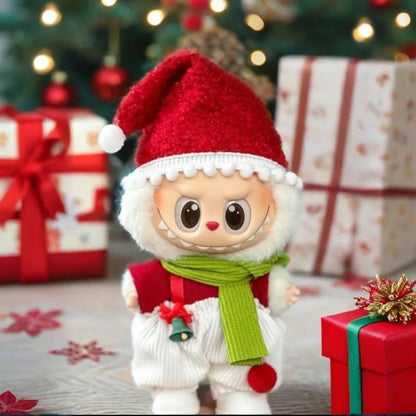 Christmas New Year's Decoration Clothes for Labubu 3.0 V1/V2 Doll Festival Clothing Outfits for Ropa Labubu Doll Accessories