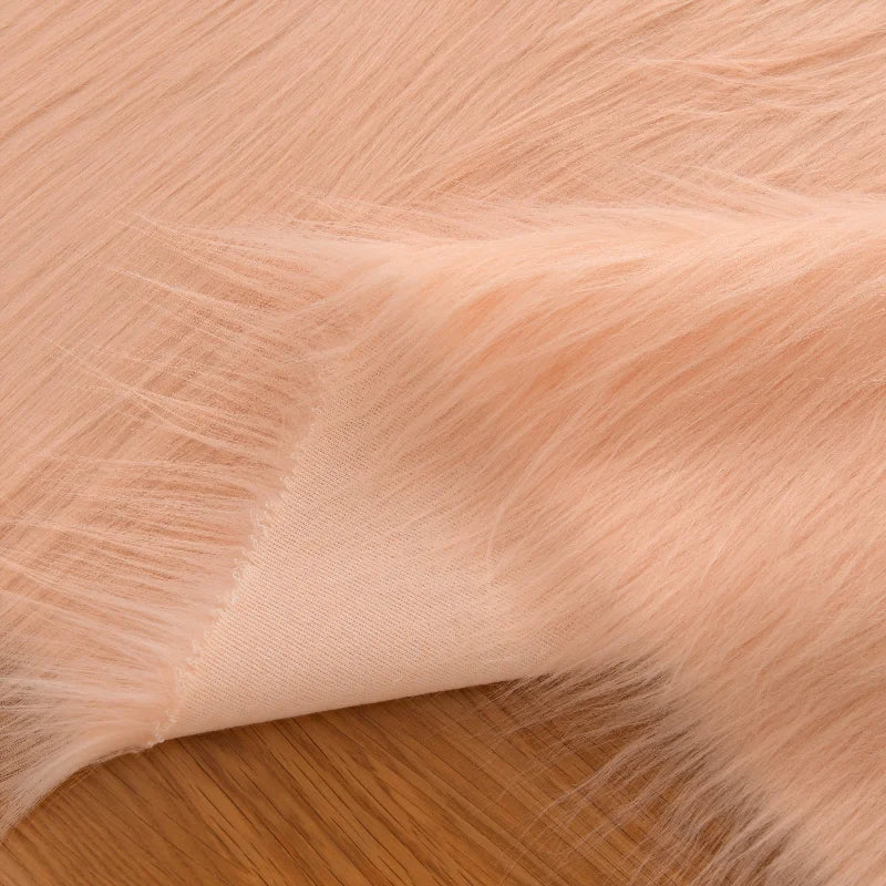 Dolls Long Plush Fabric Per Meter for Upholstery Coats Chair Cover Sewing Plain Fashion Fur Textile Needlework Thick Comfortable