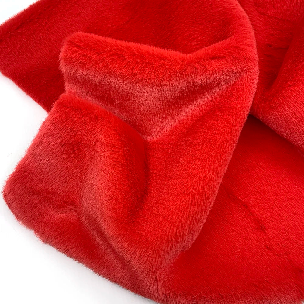 Sewbato 10mm 100% Polyester Faux Fur Fabric 50x50cm Environmentally Friendly Soft Minky Fabric Plush Toy/Clothing Plush Fabric