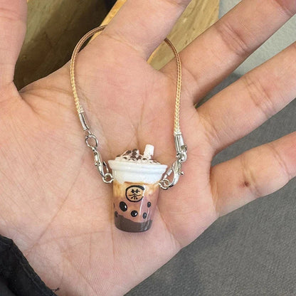 For Labubu 4.0 the Monsters Pin for Love Series Dollhouse Simulation Pendant Milk Tea Cup for 15/17cm Labubu Doll Accessories
