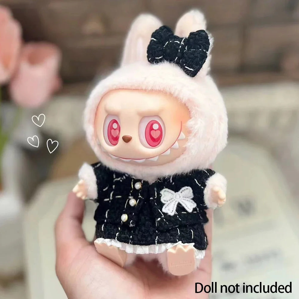 17cm Mini Plush Doll'S Clothes Outfit Accessories for Korea Kpop Exo Labubu Idol Suit Clothing Gift