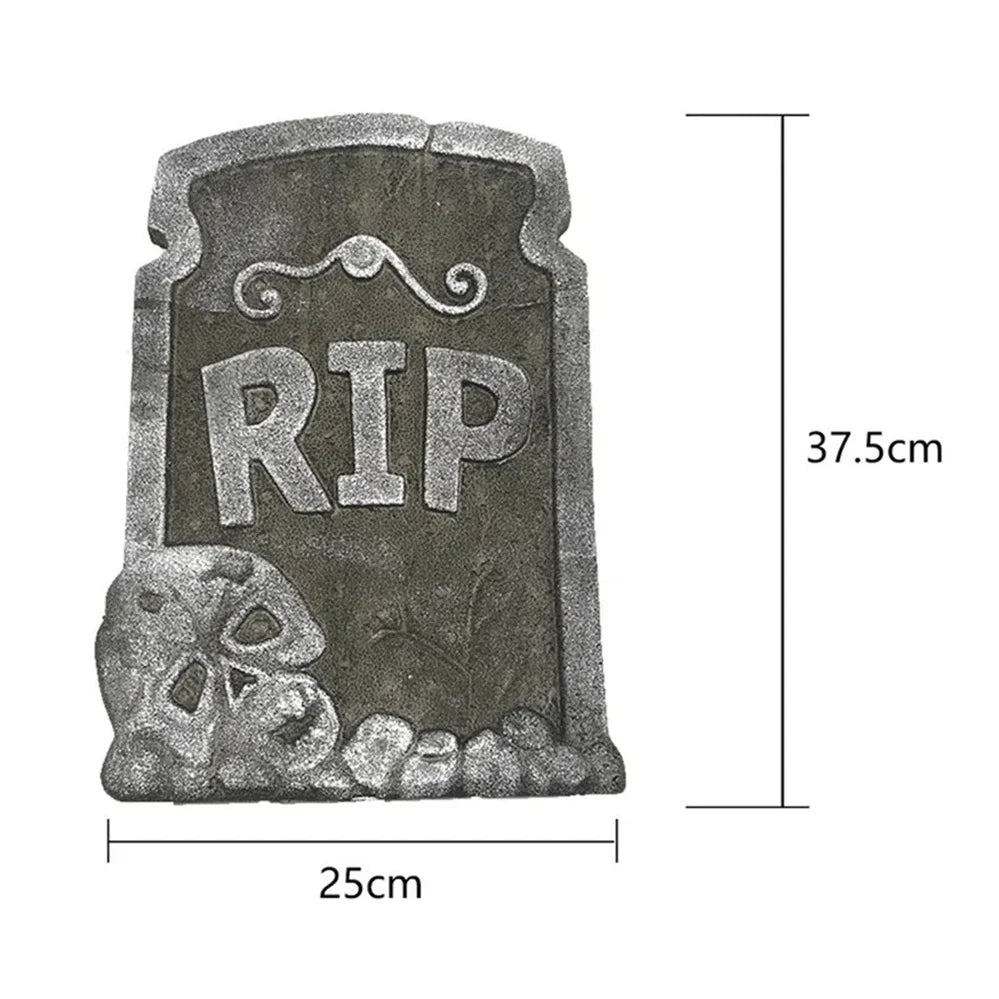 Halloween Decoration Foam Skeleton Tombstone With RIP Letters Grave Bat Horror House Props Rip Tombstone Props Party Supplies