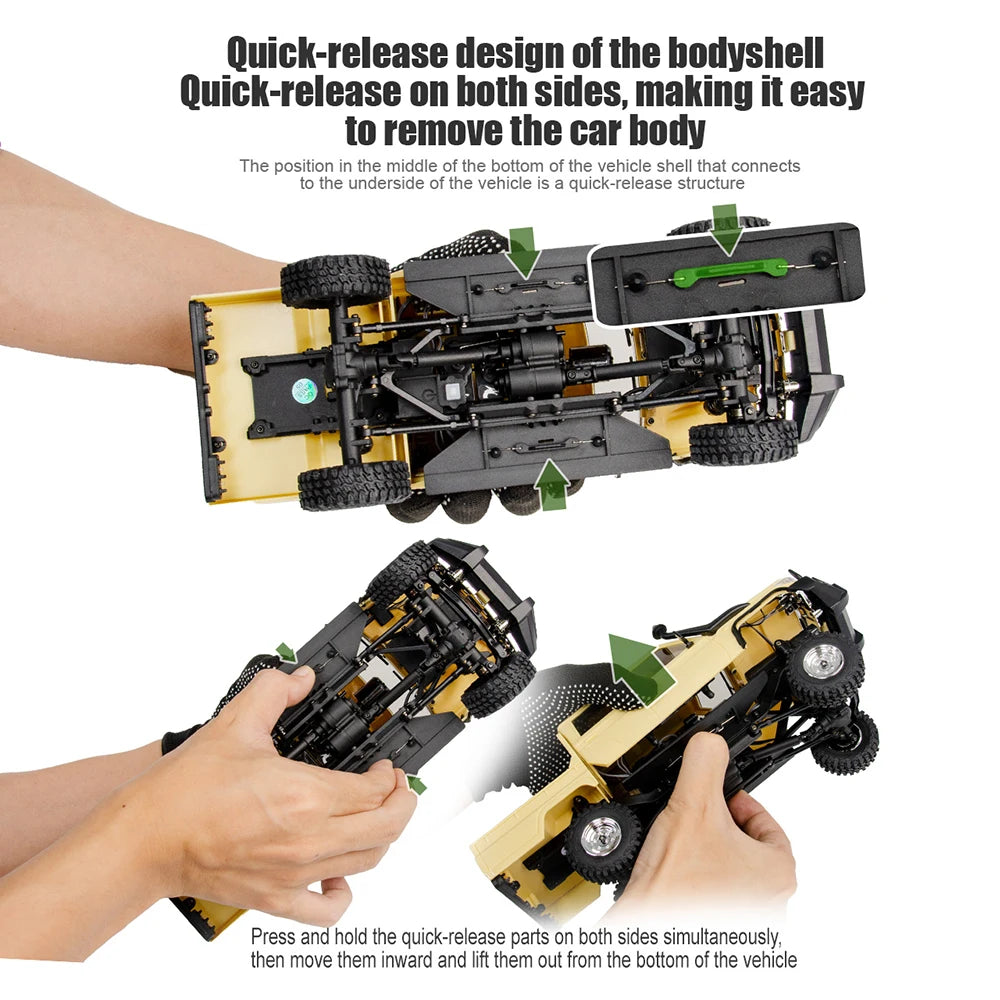 1/18 UCX1801 PRO RC Car LC79 2.4G 4WD Off-Road Pickup Brushless Simulation Truck Electric Remote Control Cars Model Toy Gift