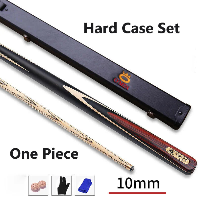 New Arrival OMIN Snooker Cue Stick Cobras 9.5mm/10mm/11.5mm Tip Size Ash Shaft Ebony Wood Handle With Snooker Cue Case Set
