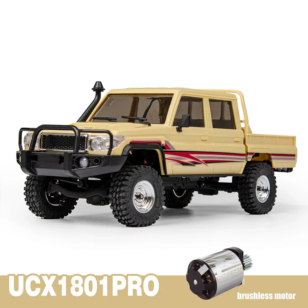 1/18 UCX1801 PRO RC Car LC79 2.4G 4WD Off-Road Pickup Brushless Simulation Truck Electric Remote Control Cars Model Toy Gift
