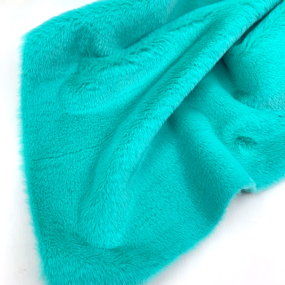 Sewbato 10mm 100% Polyester Faux Fur Fabric 50x50cm Environmentally Friendly Soft Minky Fabric Plush Toy/Clothing Plush Fabric