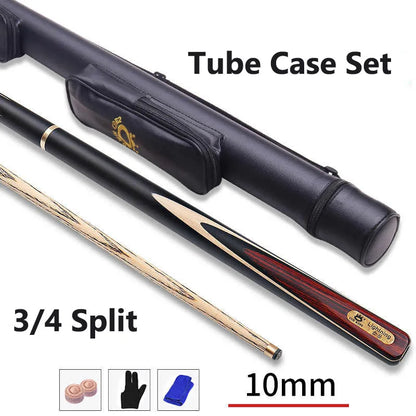 New Arrival OMIN Snooker Cue Stick Cobras 9.5mm/10mm/11.5mm Tip Size Ash Shaft Ebony Wood Handle With Snooker Cue Case Set