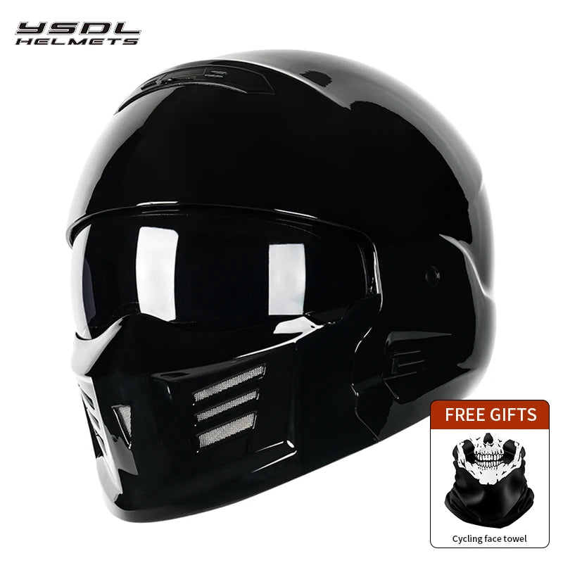 Scorpion Helmet Sunscreen Retro Motorcycle Full Helmet Men  Women Detachable Face Mask Combination Helmets Summer Safety Helmet