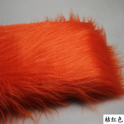4 Kinds of Purple 12cm Long Pile Fur Faux Fur Fabric Soft Plush Faux Fur Fabric Sewing DIY Toy Home Background Decoration Cloth
