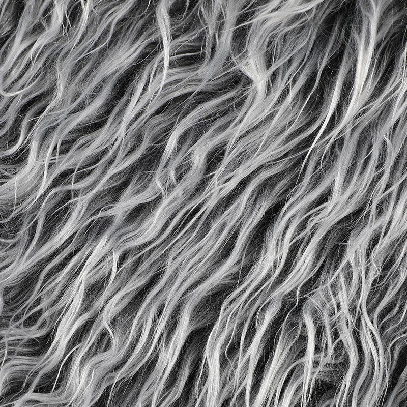 25*25Cm Faux Fur Fabric Square Artificial Fur Long Pile Plush Fabric for DIY Chair Cushion Crafts Dolls Beard Hair Decoration