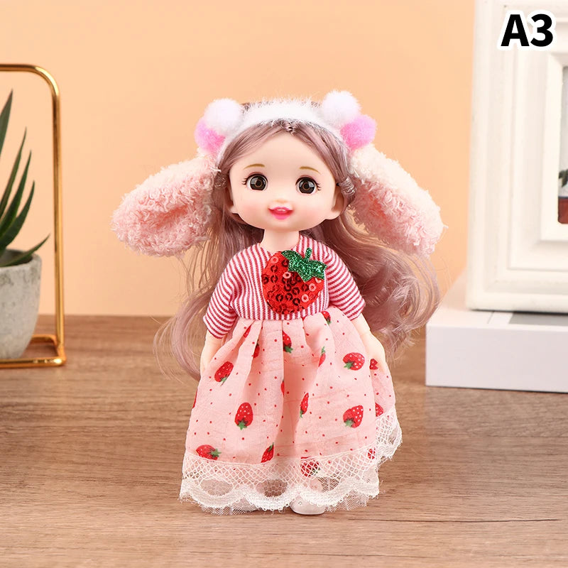 Innovative and Practical for Girls Birthday Gift Cute Fashion Princess DIY Dress Up Toys New 16CM Exquisite Mini Imitation Dolls