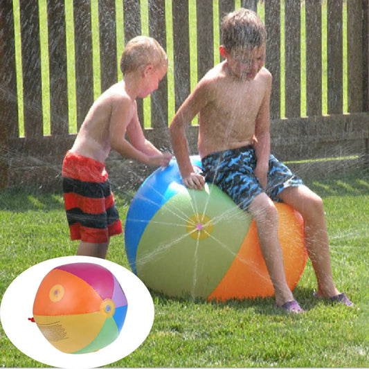 75CM Inflatable Water Spray Ball for Children's Outdoor Summer Fun and Novelty Outdoor Spray Head Splashing Lawn Garden Toy