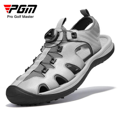 PGM Men's Golf Shoes Summer Sandals Anti Slip Studs Super Breathable Shoes Knob Laces XZ265