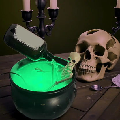 19.5/25cm Halloween Black Witch Bowl Magic Float Bottle and Diffuser Horror House Decoration for Halloween Party Scary Props