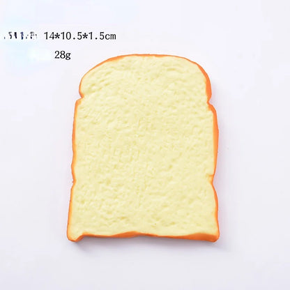 Creative Simulation Bread Toast Donuts  Squeeze Stress Relief Toys Spoof Artificial Bread Simulation Food Desktop Decoration