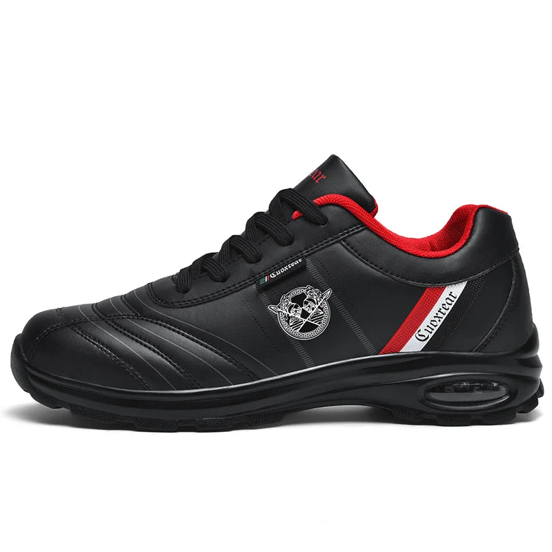 Professional Golf Shoes for Men Women Outdoor Leather Sneakers in Blue Red Big Size Golf Shoes for Man Flats
