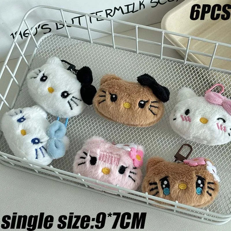 Hello Kitty Novelty Alternative Halloween Creative Plush Toy Scary Style Friend Gift Clown Plush Doll Kawaii Stitch Plush