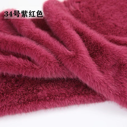 40Colours 2cm Imitation Mink Plush Fur Fabric Doll Manual DIY Counter Scarf Cuddle Doll Faux Fur Fabric 50*50